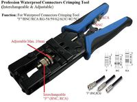 Connect Tight Compression Tool for BNC, RCA, F Connectors