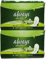 ALWAYS 16CT ULTRA THIN LONG SUPER WINGS 12 packs of Sanitary Pads