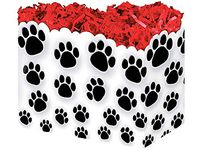 All Occasion Basket Boxes - large_Paw Prints Basket Boxes 10-1/4x6x7-1/2 - (2 Packs; 6 Boxes Per Pack) - WRAPS-PAWL
