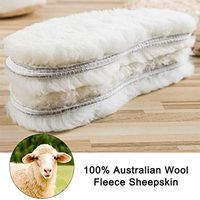 Pure Wool Sheepskin Insole rain Boots, Insole Warm Thick Fluffy Lamb Lining Men and Women Snow Boots Slippers Shoes ，Shearling Insoles Women (5)