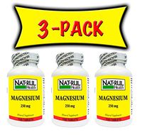 NAT-rul Magnesium 250mg 100 Tablets - 3 Pack