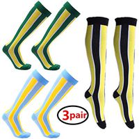 (3/4/8 Pair) Compression Socks/Stockings for Men&Women Best Graduated Athletic Fit for Running,Nurses,Shin Splints,Flight Travel&Maternity Pregnancy (Multicolour 03 (3 pairs), Large/X-Large)