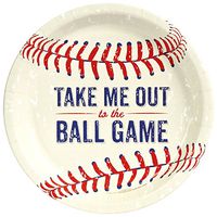 BirthdayExpress Baseball Time 9" Dinner Plates (16)
