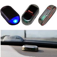 Fake Dummy Simulated Solar LED Light Car Alarm Security Blue Flash Anti-Theft Burglar-Deterrent