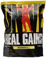 Real Gains Weight Gainer with Complex Carbs and Whey-Micellar Casein Protein Matrix, Banana Ice Cream, 6.85 Pound