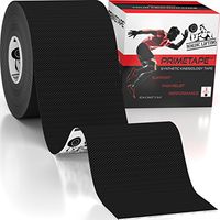 Kinesiology Tape - Pro Sports & Athletic Taping for Knee, Shin Splints, Shoulder and Muscle - 2" X 16.4' Uncut Roll (Black)