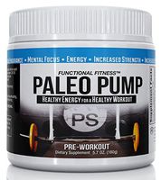 #1 Rated Paleo Pump, All Natural Pre-Workout Energy Blend, 30 Servings Per Container, No Additives, All Natural Flavoring, Safest Pre-Workout Product, 5.7oz Jar, Paleo Diet Friendly, Free Shipping
