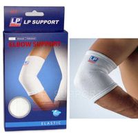 LP 603 Elbow Support Elastic White braces injured swollen sprain protective gear