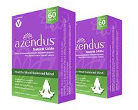 Azendus Mood 200mg of S-Adendosylmethionine Butanedisulfonate (Same) (2 Boxes - 120 Enteric Coated Tablets) – Anxiety Relief and Stress Support Natural Supplement