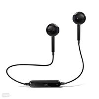 BioRing Sports Fitness Yoga, Running Wireless Bluetooth Headset in-Ear Earphones Earbuds for All iPhone 6 7 8 X iPads and Android Phones with Vol. Mic. for Phone Call (Black)