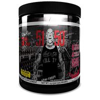 Rich Piana 5% Nutrition 5150 High Stimulant Pre-Workout Powder Supplement, 6 Caffeine Sources for Energy, Extreme Focus, N-Acetyl L-Tyrosine, Beta-Alanine, 30 Servings (Int'l Version) (Pomegranate)