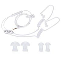 Ciglow 3.5mm Mobile Phone Earphone,Double Spiral Earphone Anti-Radiation Air Acoustic Tube Earphone Stereo air Tube Radiation-Proof Earphone