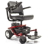 LITERIDER Envy GP162 Electric Travel Powerchair Golden Technologies Red