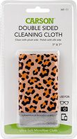 Carson Double Sided Microfiber Cleaning Cloth, Safari Leopard
