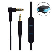 QC25 Replacement Cable Cord Bose QC15 Cord Replacement with MIC and Volume Control Compatible with Bose QuietComfort 25 QC 25/QC35/Bose On-Ear 2/OE2/OE2i/AE2i/Soundlink/SoundTrue (Black+Storage Case)