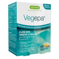 10 Pack Vegepa Omega-3-6 Supplement, 800mg Wild Fish Oil with Virgin Evening Primrose Oil, 560mg Omega-3 EPA with GLA for Balanced Omega-3-6 Intake, GMP Manufactured, 10x60 Softgels