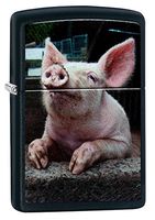 Zippo ZO11982 Fixed Blade, Knife,Hunting,Camping,Outdoor, One Size, Black Matte Pig