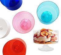 LolaSaturdays Plastic Trifle Bowls- set of 6 (6, Assorted)