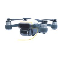 Charberry 2019 New Sensor Gimbal Camera Protector Guard Lock Cover Hood Cap for DJI Spark Drone (A)