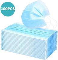 Protective Face Shields 100Pcs Disposable Mouth Cover Earloop Anti-Dust Saliva for Personal Health