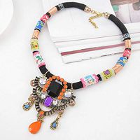 Imitation Gemstone Pendant Necklace Decoration Accessories Women Jewelry Prom Stylish For gift Simple Cheap Jewerly Fashionable Beads Comfortable Accessory