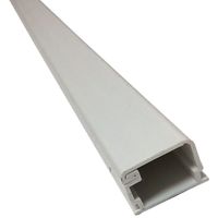 Small Latching Surface Cable Raceways - (5 x 5FT Sticks = 25FT) - Color: White