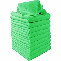Liwei18 Microfiber Cleaning Cloths Square Water Absorption Not Falling Hair Car Cleaning Towel 5 PCS/Pack