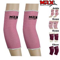 MRX Women MMA Mauy Thai Support Elbow/Knee/Ankle Brace in (Pink-Elbow, Medium)