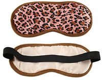 ObboMed ME-1010A Soothing Silk Eye Sleep Mask with Cooling Gel Pack, Cold Therapy Relief Wrap, for Insomnia, Tired Puffy Eyes, Headache, Wrinkles, Dark Circles and Relaxation – Leopard Print