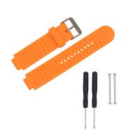 Cicitop Silicone Watch Band Replacement Wrist Band for Garmin Forerunner230/235/630/735 GPS Watch（Orange）