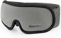 Life Warranty Sleep Mask, HOMMINI Breathable Sleeping Mask for Men Women Memory Foam Eye Patch Light Blocking Eye Mask for Sleeping Lightweight Eye Blinder for Travel/Sleeping/Shift Work, Grey