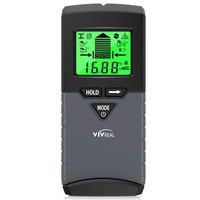 Stud Finder with Digital Level, 5 in 1 Wood Stud Finder Wall Scanner with Sound Warning, Digital LCD Display, Stud Finder, Magnetic Stud Finder and Center Stud Finder