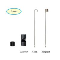 Cainda Hook Magnet Side View Mirror Set for 5.5mm / 8mm Lens Borescope Endoscope Camera, Convenient Equipment for Wireless and USB Endoscope Microscope Great Endoscope Microscope Tools