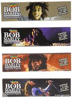 Bob Marley King Size Cigarette Rolling Papers, 4 Packs