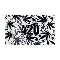 Glass Rolling Tray by V Syndicate (420 Black, Medium)
