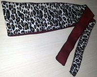 2 Sided Animal Print OR Maroon TIE Blindfold - Sleep AID - New in Polly Bag