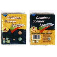 Eagle Home Products Super Absorbent Cellulose Scourer Sponges, 2 Count