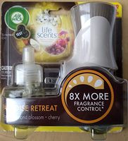 New Air Wick Scented Oil Paradise retreat & PLUG IN Warmer 8x fragrance control