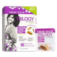 Vibrant Health, Trilogy for Women, Multi-Pack with Multivitamin, Fish Oil and Probiotic, Gluten Free, Non-GMO, 30 Servings