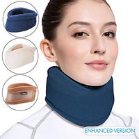 Velpeau Neck Brace -Foam Cervical Collar - Soft Neck Support Relieves Pain & Pressure in Spine - Wraps Aligns Stabilizes Vertebrae - Can Be Used During Sleep (Enhanced, Blue, X-Large, 3.5″)