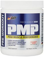 GAT PMP (Peak Muscle Performance), Next Generation Pre Workout Powder for Intense Performance Gains, Strawberry Banana, 30 Servings