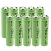 10x Exell 1.2V 600mAh NiMH AAA Size Rechargeable Flat Top Batteries use with high power static applications (Telecoms UPS and Smart grid) radio controlled devices electric tools electric mopeds