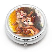 DISNEY COLLECTION Pill Case Chip and Dale Comics Cute Waterproof Daily Medicine Personal Portable Travel Delicate Pill Box Pill Organizer