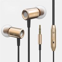 Livoty 3.5mm in Ear Stereo Headphone Headset Super Bass Music Earphone Earbuds (Gold)