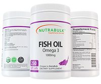 NutraBulk Omega-3 Fish Oil Soft Gels 250 Count
