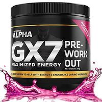 ALPHA GX7 Pre Workout For Men and Women - Lasting Energy, Enhanced Performance - Sugar Free 30 Servings Watermelon Flavor