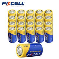 20x1.5v C Size UM2 R14P Carbon Zinc Chloride Battery Duration 280 min