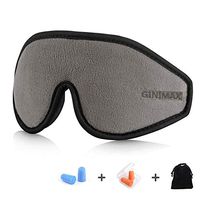 GINIMAX Sleep Mask, Sleeping Mask for Men Women, 3D Contoured Eye Mask for Sleeping, 100% Blockout Light Eye Cover & Blindfold for Sleeping, Shift Work, Naps, Night