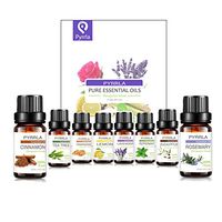 Essential Oils Set for Skin Care,Top 8×10ml Aromatherapy Premium Therapeutic Grade Oils - Lavender,Rosemary,Lemon,Frankincense,Eucalyptus,Cinnamon,Tea Tree,Peppermint
