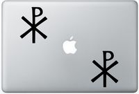 Christianity Chi Rho LeporeDecals3514 Set Of Two (2x) , Decal , Sticker , Laptop , Ipad , Car , Truck